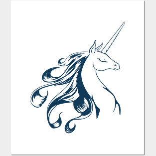 Unicorn graphic Posters and Art